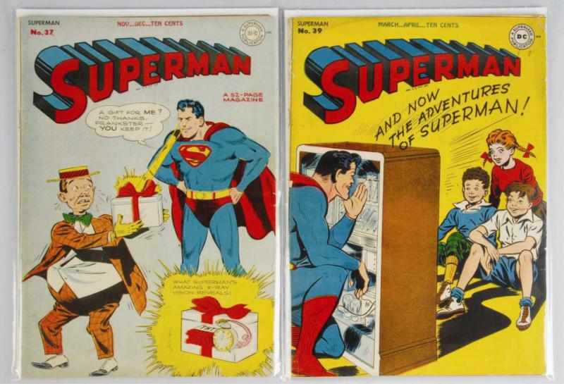 Appraisal: Lot of s Superman Comic Books This lot includes issues