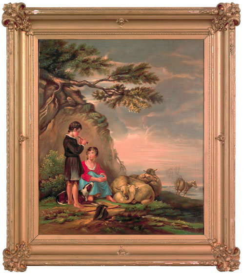 Appraisal: J M Boundy American mid th c oil on canvas