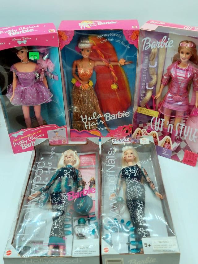 Appraisal: Barbie Dolls all Hair and Nail themed Includes Walmart Special