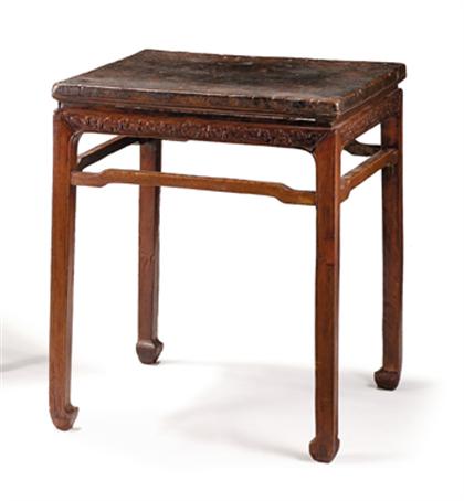 Appraisal: Chinese burl hualimu and tielimu square table th century The