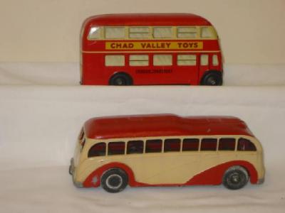 Appraisal: A Chad Valley double decker bus tin plate long a