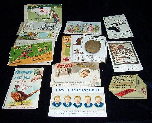 Appraisal: Fifty-five Fry's Chocolate and other advertising postcards