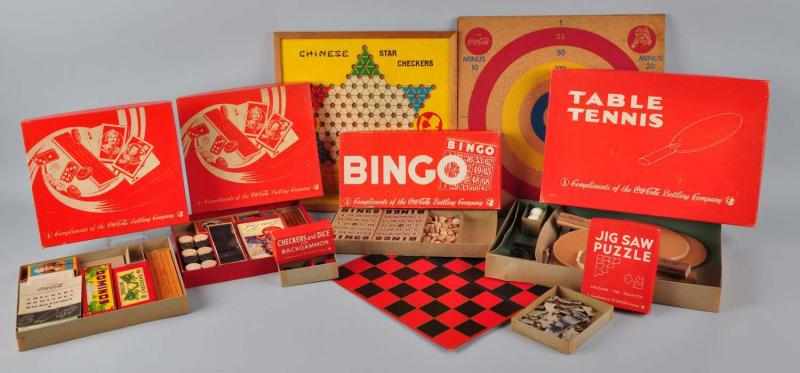 Appraisal: s - s Coca-Cola Game Box Description Includes numerous contents