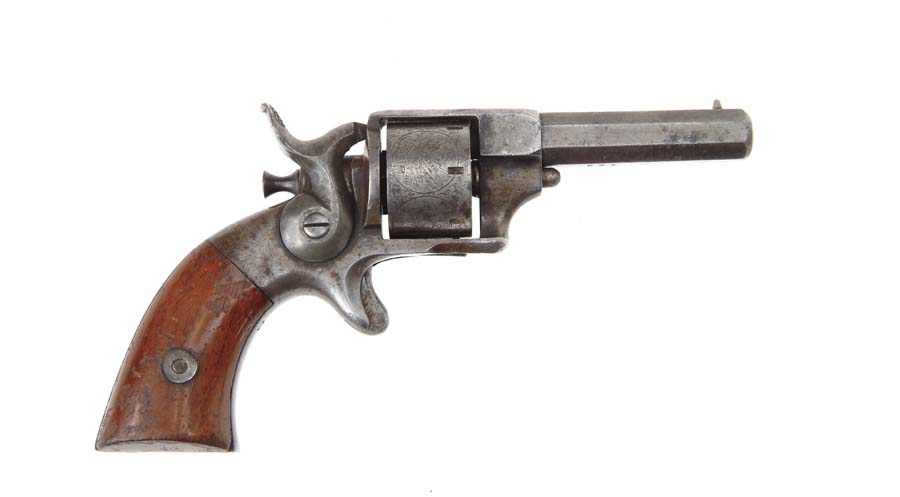 Appraisal: ALLEN WHEELOCK ST TYPE SIDE HAMMER REVOLVER Cal short SN