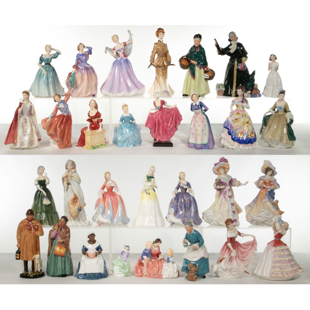 Appraisal: ROYAL DOULTON FIGURINE ASSORTMENT items all marked on undersides including