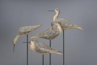 Appraisal: Four Shorebirds David Personius b Four Shorebirds David Personius b