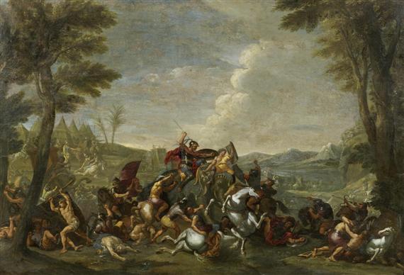 Appraisal: VERDIER FRANCOIS ATTRIBUTED TO Paris Alexander the Great in battle