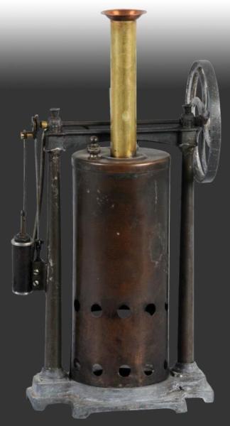 Appraisal: Carette Vertical Steam Engine Description Includes side stanchions to support