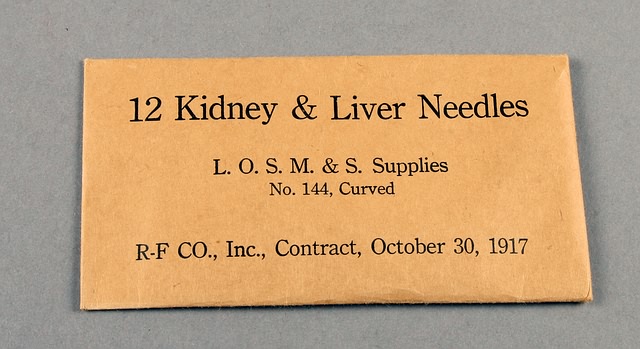 Appraisal: Pack Kidney and Liver Needles Oct US contract date