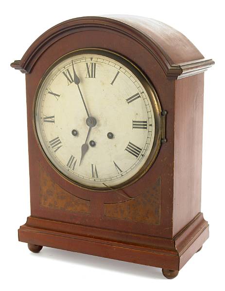 Appraisal: A George III style inlaid mahogany bracket clock height in