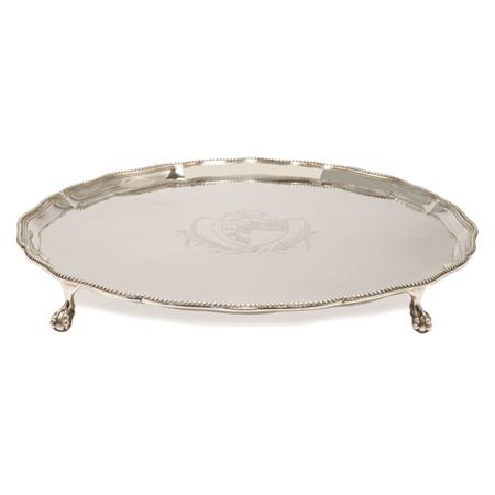 Appraisal: George III Silver Salver Estimate -