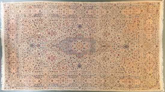 Appraisal: Kerman carpet Iran circa x Estimate - Good condition artificial