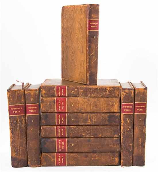 Appraisal: Leather-bound books Works of Samuel Johnson Johnson Samuel THE WORKS