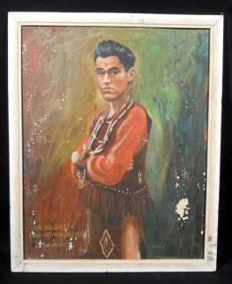 Appraisal: Tuscarora ORIGINAL FRAMED OIL ON BOARD OF NATIVE AMERICAN MAN