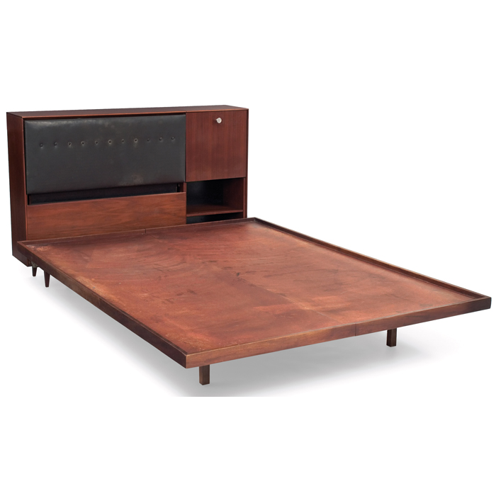 Appraisal: George Nelson Thin Edge bed by Herman Miller with frame