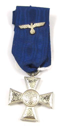 Appraisal: GERMAN WORLD WAR TWO NAZI LONG SERVICE MEDAL double sided