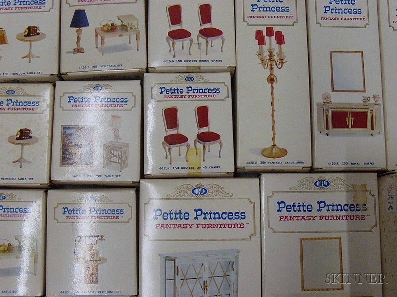 Appraisal: Large Group of Petite Princess and Other Dollhouse Furniture th