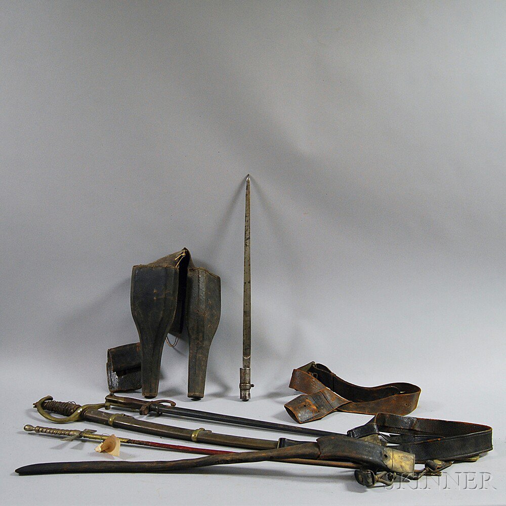 Appraisal: Small Group of Miscellaneous Weaponry Items including a dress sword