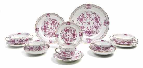 Appraisal: A Meissen Porcelain Table Service in the Indian Painting pattern