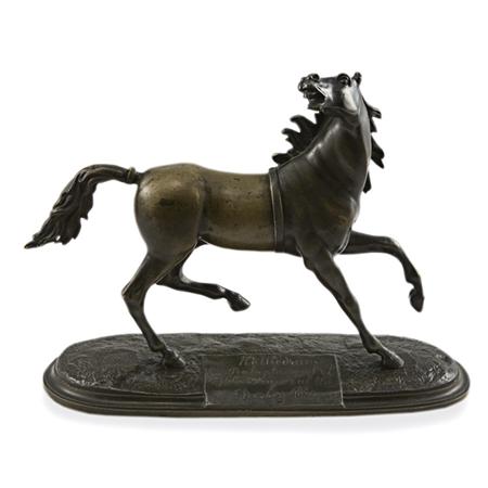 Appraisal: Bronze Equestrian Figure of Kettledrum Estimate -