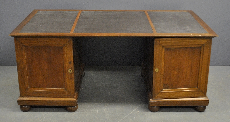 Appraisal: - Anglo Indian teak wood desk late th c h