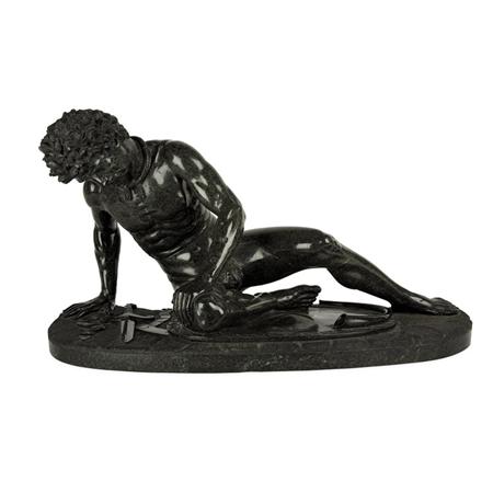 Appraisal: Green Serpentine Marble Figure of a Dying Gaul Estimate -