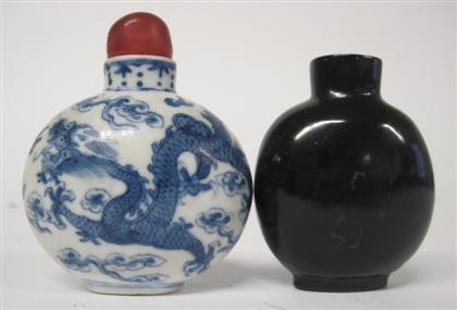 Appraisal: Two Chinese snuff bottle s th century and later