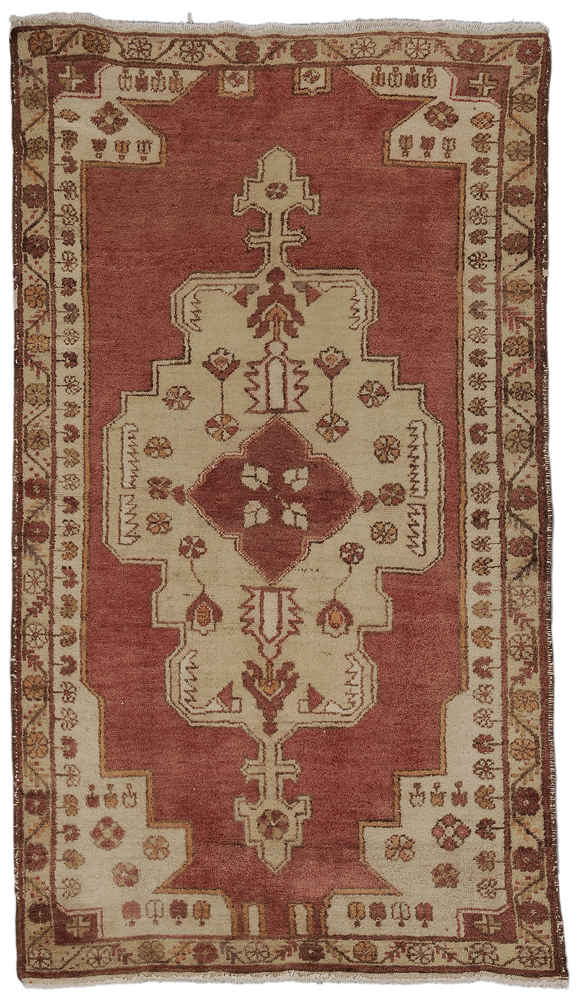 Appraisal: Oushak Rug Turkish late th century large central medallion with