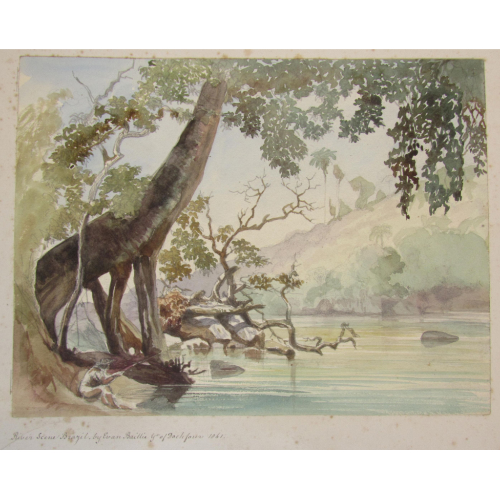 Appraisal: Watercolours by Evan Baillie of Dochfour of Brazil River Scene