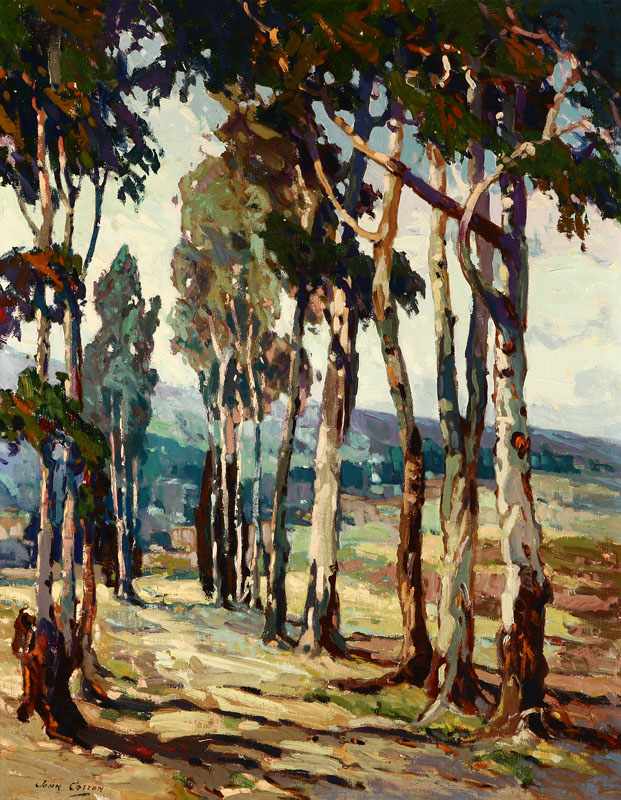 Appraisal: John Cotton - Glendale CA The Lane Eucalyptus Lined Road