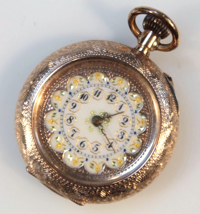 Appraisal: A late thC early thC open faced fob watch the