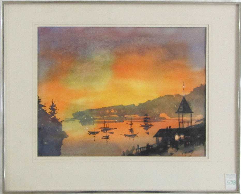 Appraisal: LELAND JOHN WATERCOLOR ON PAPER Oregon City Oregon st century