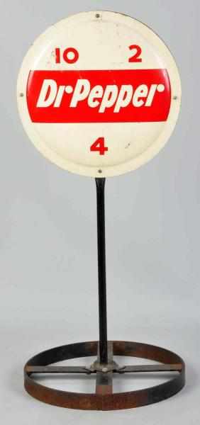 Appraisal: Dr Pepper School Zone -Sided Sign Circa s Complete with