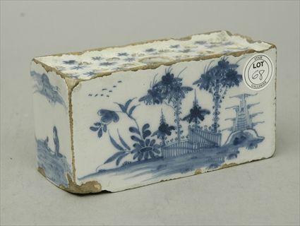 Appraisal: Delft Flower Brick