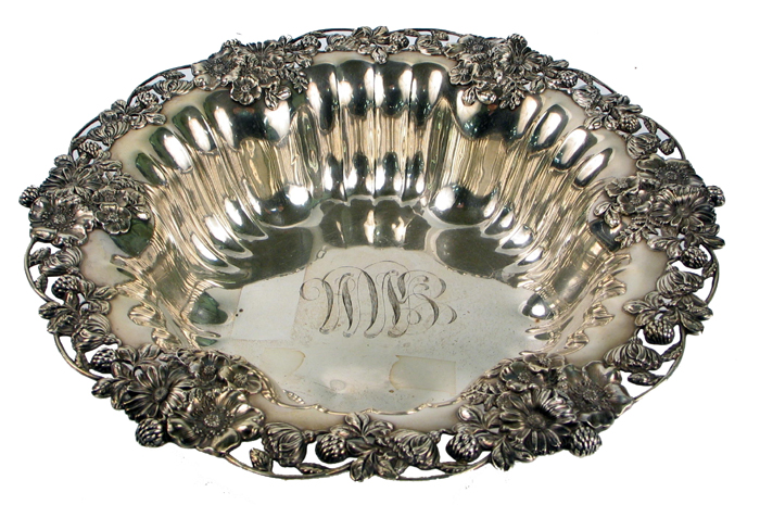 Appraisal: AN AMERICAN ORNATE STERLING SILVER BOWL by the prominent Silversmith