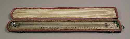 Appraisal: A Victorian thermometer by J Newman Regent Street London contained