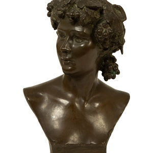 Appraisal: Jef Lambeaux Belgian - Bacchante bronze inscribed on shoulder Height