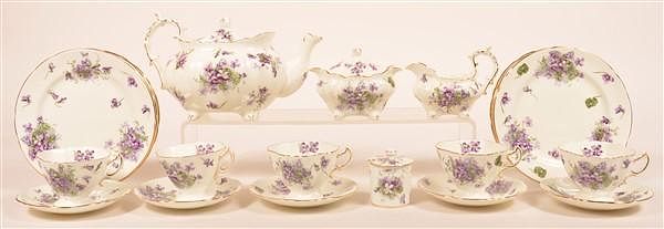 Appraisal: Hammersley Victorian Violets Tea Service Hammersley Bone China England Victorian