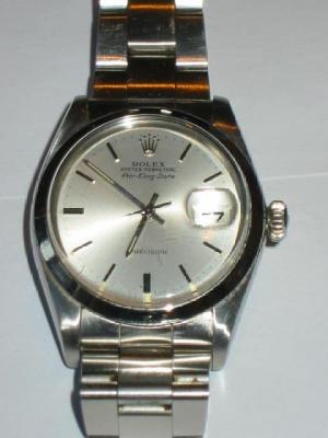 Appraisal: A GENTLEMAN'S ROLEX OYSTER PERPETUAL AIR-KING-DATE GENTS WATCH the winding