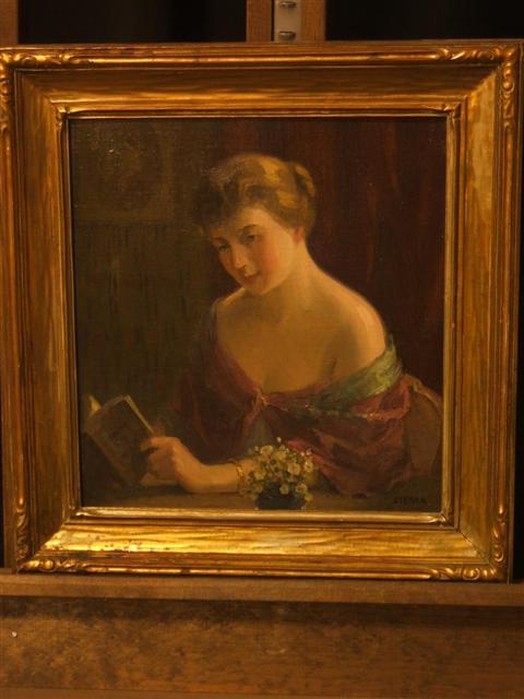 Appraisal: ANTONIN STERBA AMERICAN - PORTRAIT OF A WOMAN READING Oil