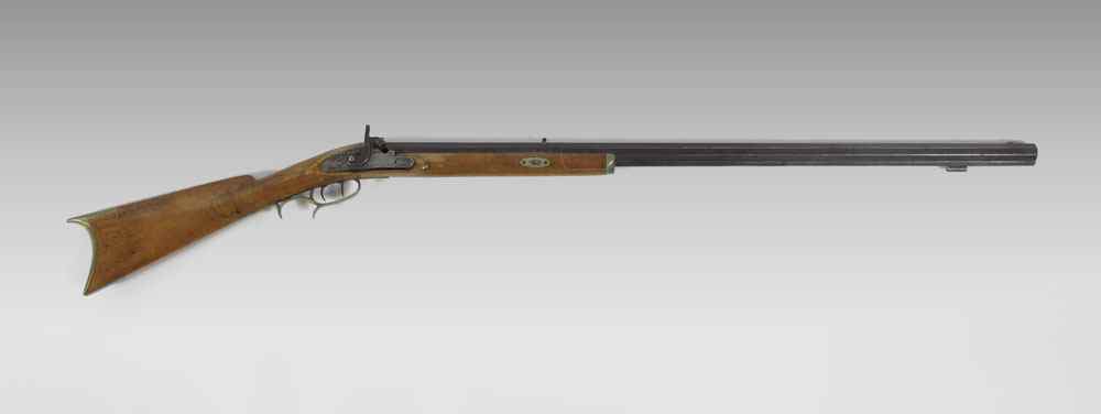 Appraisal: BIXLER AND IDDINGS HALF STOCK PERCUSSION RIFLE '' small caliber