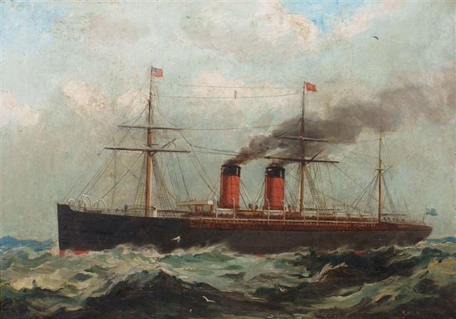 Appraisal: TH CENTURY ENGLISH SCHOOL - Portrait of the steam ship