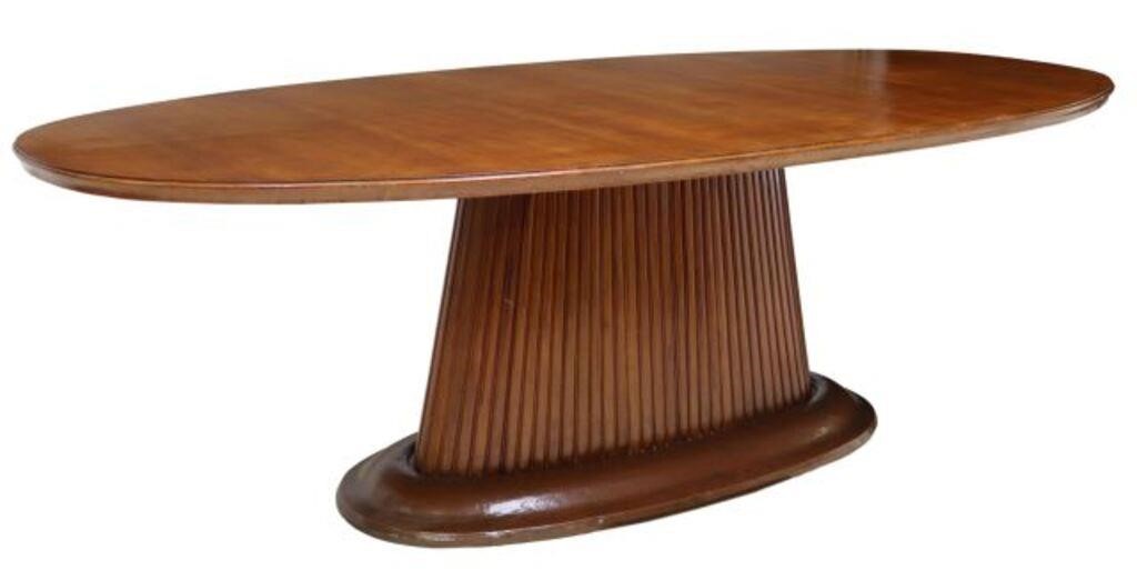 Appraisal: Italian mid-century modern dining table attributed to Vittorio Dassi Italian