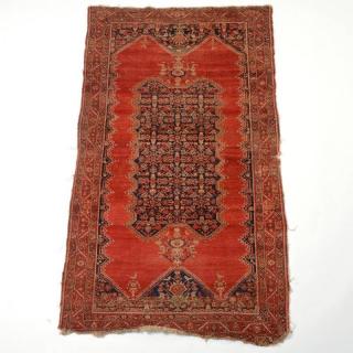 Appraisal: Caucasian rug approx ' x ' th c tomato red