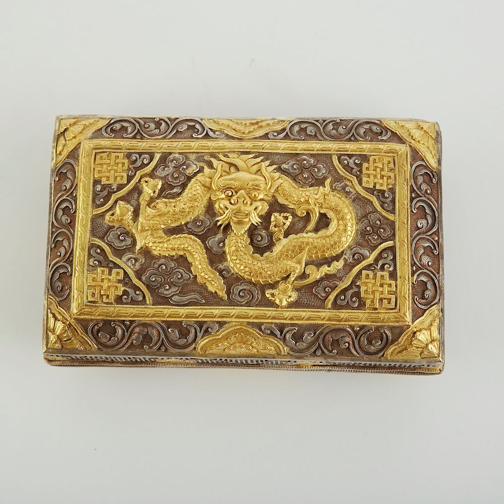 Appraisal: Late th Early th c Chinese Silver and Gold Gilt