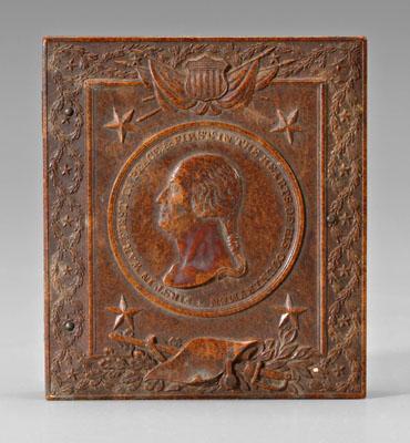 Appraisal: George Washington daguerreotype George Washington memorial case with finely detailed