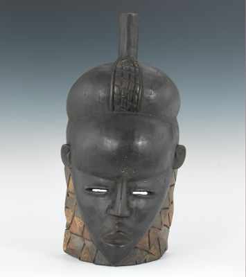 Appraisal: A Sowei Headdress Mende Tribe Sierra Leone Carved wood headdress