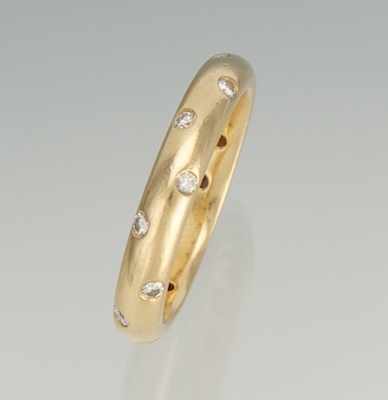 Appraisal: A Diamond Eternity Band k yellow gold eternity band accented