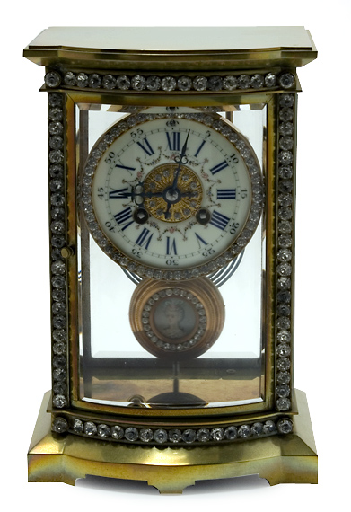 Appraisal: Louis XVI Style Gilt-Metal Mantel Clock Estimate -