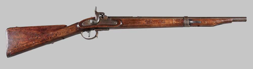 Appraisal: Austrian Lorenz Civil War Era Rifle iron-mounted percussion carbine LA